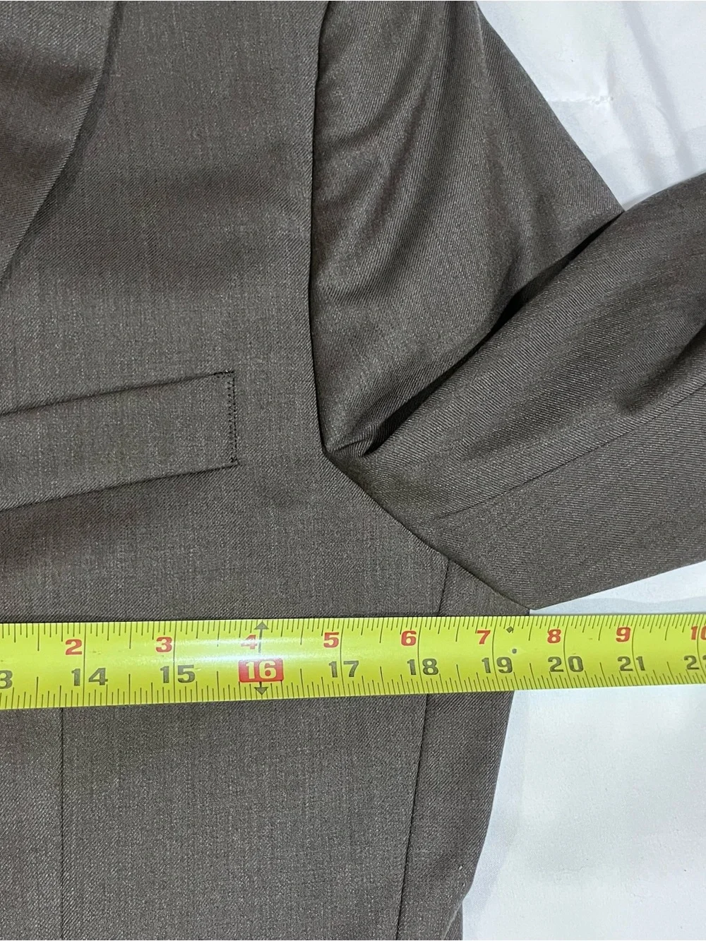 Indochino Suit Blazer Est 38 Brown Gray Wool Luxury Slim Fit Sport Coat See Desc
